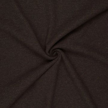 Stretch Flaush mit Wool-Touch in Braun