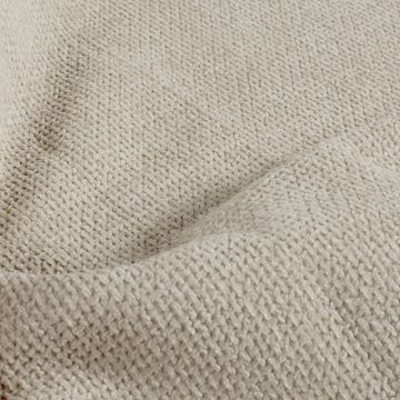 Chenille Stoff Hell Hellbeige