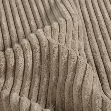 Rippcord-Veloursstoff beige