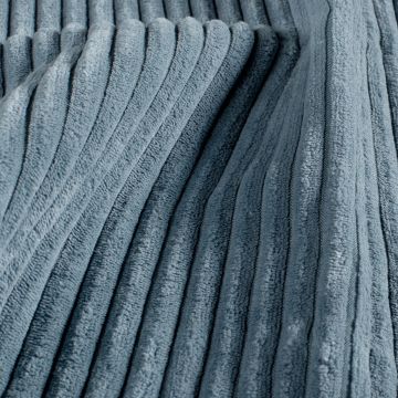 Rippcord-Veloursstoff raf blau