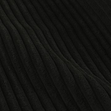 Rippenvelours Stoff schwarz