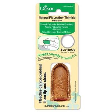 Clover 6029 Fingerhut Leder medium