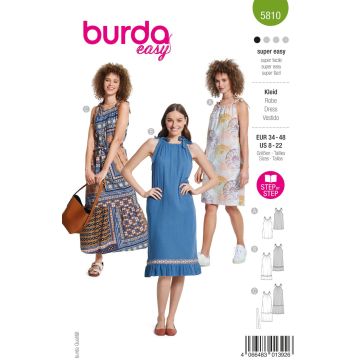 Burda Style Schnittmuster 5810 Damenkleid