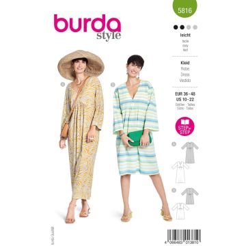 Burda Schnittmuster 5816 – Größe 36 bis 48