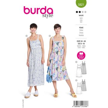 Burda Style Schnittmuster 5821 Damenkleid