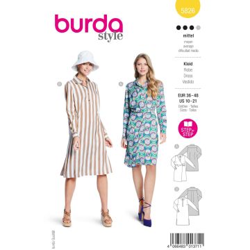 Burda Style Schnittmuster 5826 Damenkleid