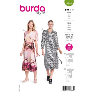 Burda Schnittmuster 5844 Größe 36 bis 48