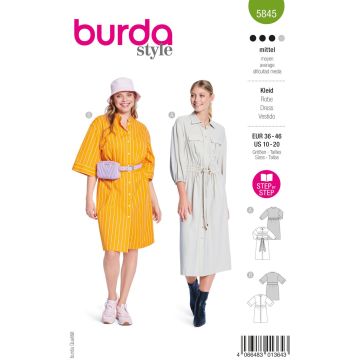 Burda Schnittmuster 5845 Größe 36 bis 46