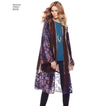 NewLook 6476 Schnittmuster