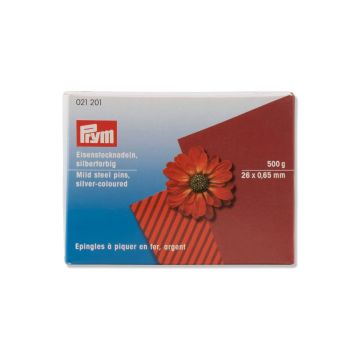 PRYM Stecknadeln aus Eisen 0,65 x 26 mm silberfarben 021201