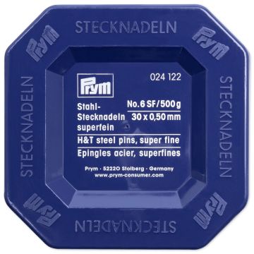 PRYM Stecknadeln aus Stahl 0,50 x 30 mm, silberfarben, 024122