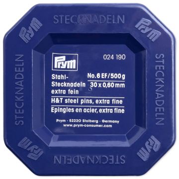 PRYM Stecknadeln aus Stahl 0,60 x 30 mm silberfarben 024190