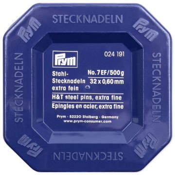 PRYM Stecknadeln aus Stahl 0,60 x 32 mm silberfarben 024191