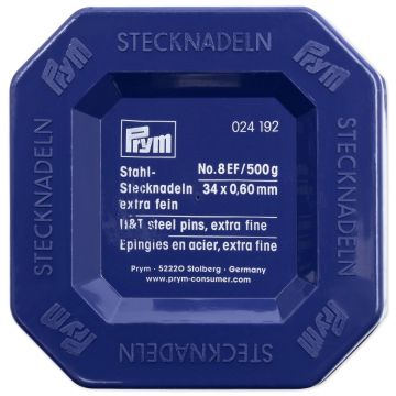 PRYM Stecknadeln Stahl 0,60 x 34 mm silberfarben 024192