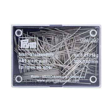 PRYM Stecknadeln aus Stahl 0,60 x 30 mm silberfarben 024292