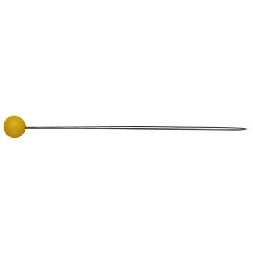 PRYM Plastikkopfstecknadeln aus Stahl 0,65 x 45 mm gelb 028485
