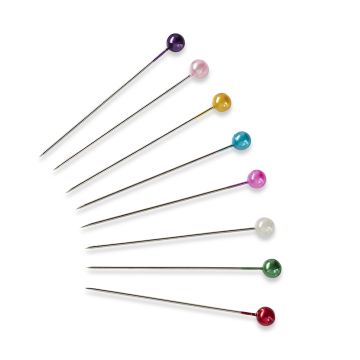 PRYM Perlkopfnadeln Silber 0,58 x 40 mm, 40 Stück 028601