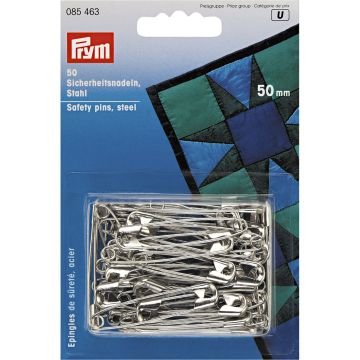PRYM Sicherheitsnadeln aus Stahl 50 mm silberfarben 085463