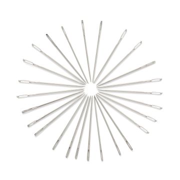 PRYM Stopfnadeln kurz, Stahl, Größe 3/0, 1,60 x 66 mm, silberfarben, 124632