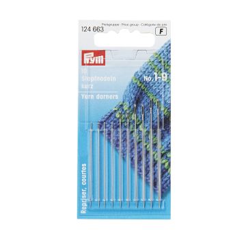 PRYM Stopfnadeln kurz Stahl 1–9 silberfarben 124663