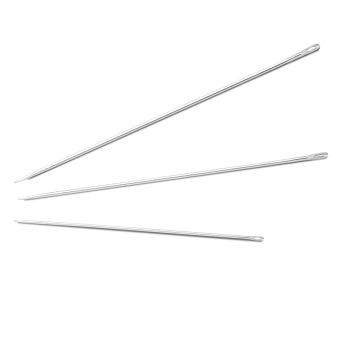 PRYM Hutmachernadeln aus Stahl Größe 5-10 silberfarben 124668