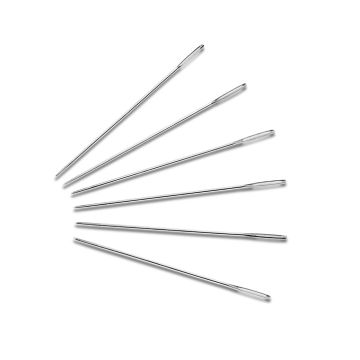 PRYM Sticknadeln ohne Spitze Stahl, Größe 26, 0,60 x 34 mm, silberfarben, 125562