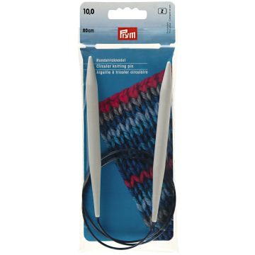 PRYM Rundstricknadel KST 10,00/80 grau 211192