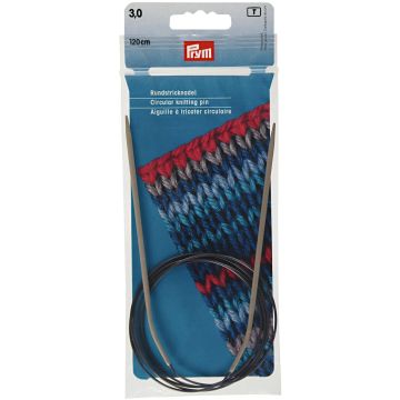 Rundstricknadeln ALU 120 cm 3,00 mm grau