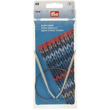 Rundstricknadeln ALU 40 cm 4,00 mm grau