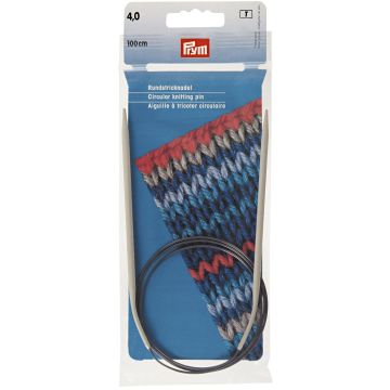 Rundstricknadeln ALU 100 cm 4,00 mm grau
