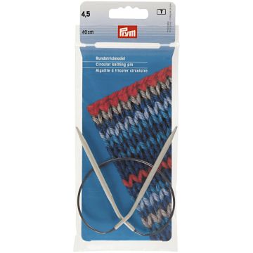 Rundstricknadeln ALU 40 cm 4,50 mm grau