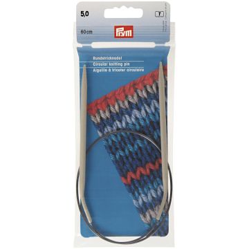 Rundstricknadeln ALU 60 cm 5,00 mm grau