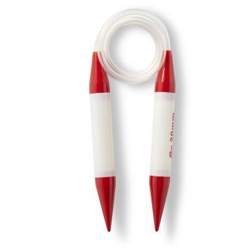 Rundstricknadeln KST 80 cm 20,00 mm grau
