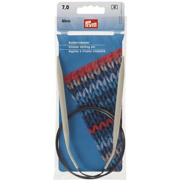 Rundstricknadeln ALU 80 cm 7,00 mm grau