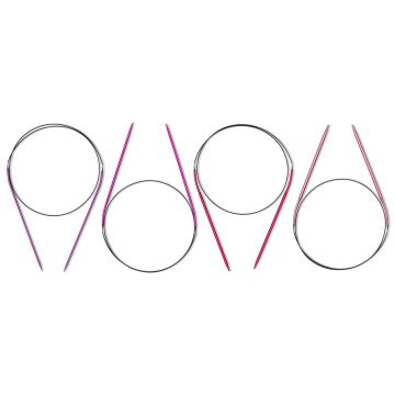 PRYM Rundstricknadel. Set Alu-Farbe. 2,5-4,0/80 211980