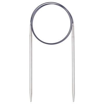 Rundstricknadeln MS 80 cm 4,00 mm silberfarbig