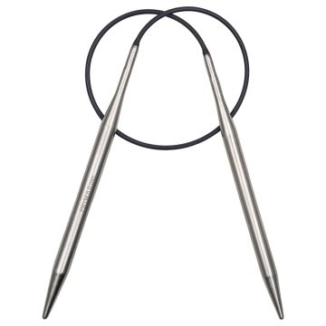 Rundstricknadeln MS 40 cm 6,00 mm silberfarbig