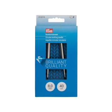 PRYM Rundstricknadel MS 8,00/40 silberfarben 212210