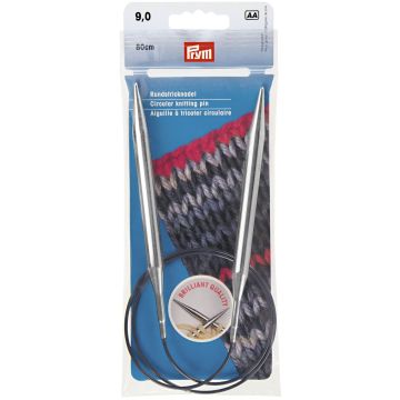 PRYM Rundstricknadel MS 9,00/80 silberfarben 212224