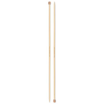 PRYM Stricknadeln mit Knopf Bambus 4,0/33 2 Stk 222115