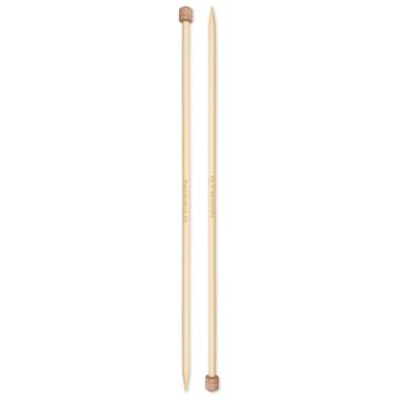PRYM Stricknadeln mit Knopf Bambus 6,5/33 2 Stk 222120