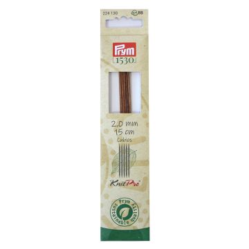 PRYM Stricknadeln 2,00/15 CUB.NAT. 224130