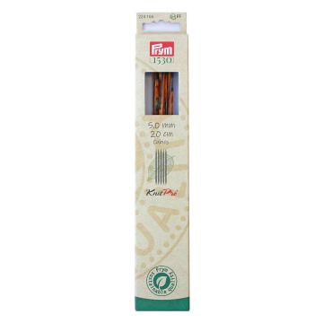 PRYM Strumpfstricknadeln 5,00/20 CUB.NAT. 224166
