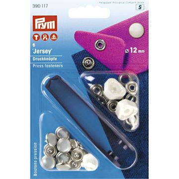 NF-Druckknopf Jersey MS Perlkappe 12 mm