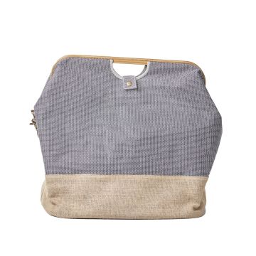 PRYM Store & Travel Canvas- und Bambus-Aufbewahrungstasche M 612557