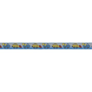 Webband Baustellenfahrzeug 15 mm blau