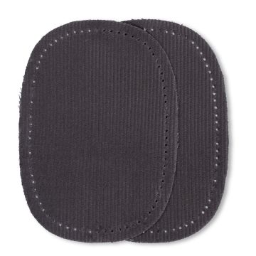 PRYM Cord-Patches zum Aufbügeln 10 x 14 cm Grau 929322