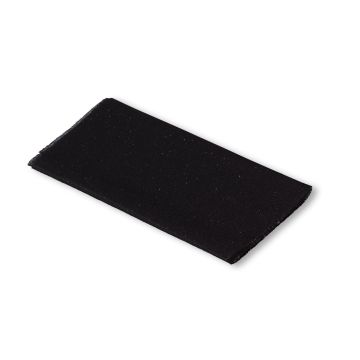 Flickstoff Polyester (zum Aufb.) 30x10 cm schwarz