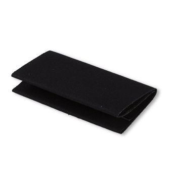 Flickstoff Köper (zum Aufb.) 40x10 cm schwarz