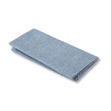 Flickstoff Jeans (zum Aufb.) 12x45 hellblau